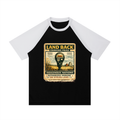 Contrast Raglan Sleeve Mesh T-Shirt