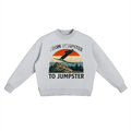 Fleece Side Slit Crewneck Sweatshirt