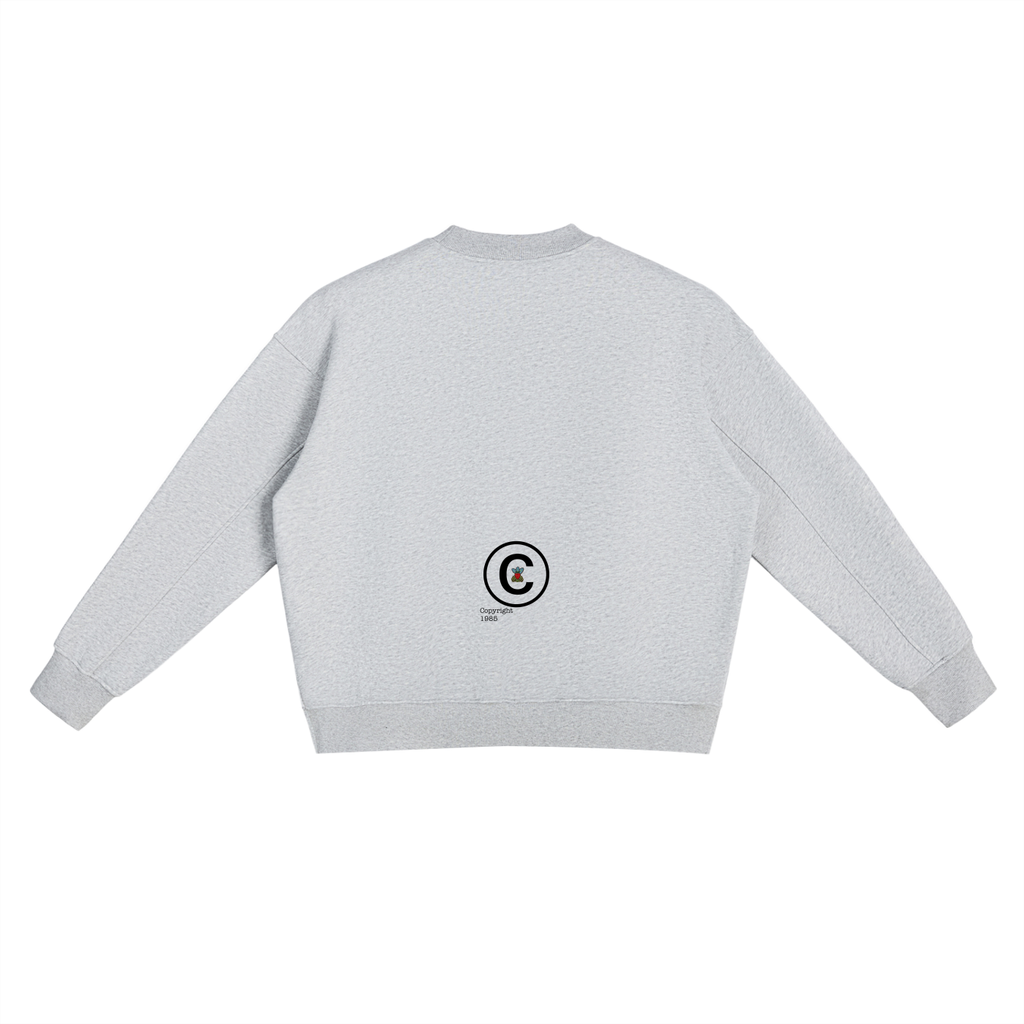 Fleece Side Slit Crewneck Sweatshirt