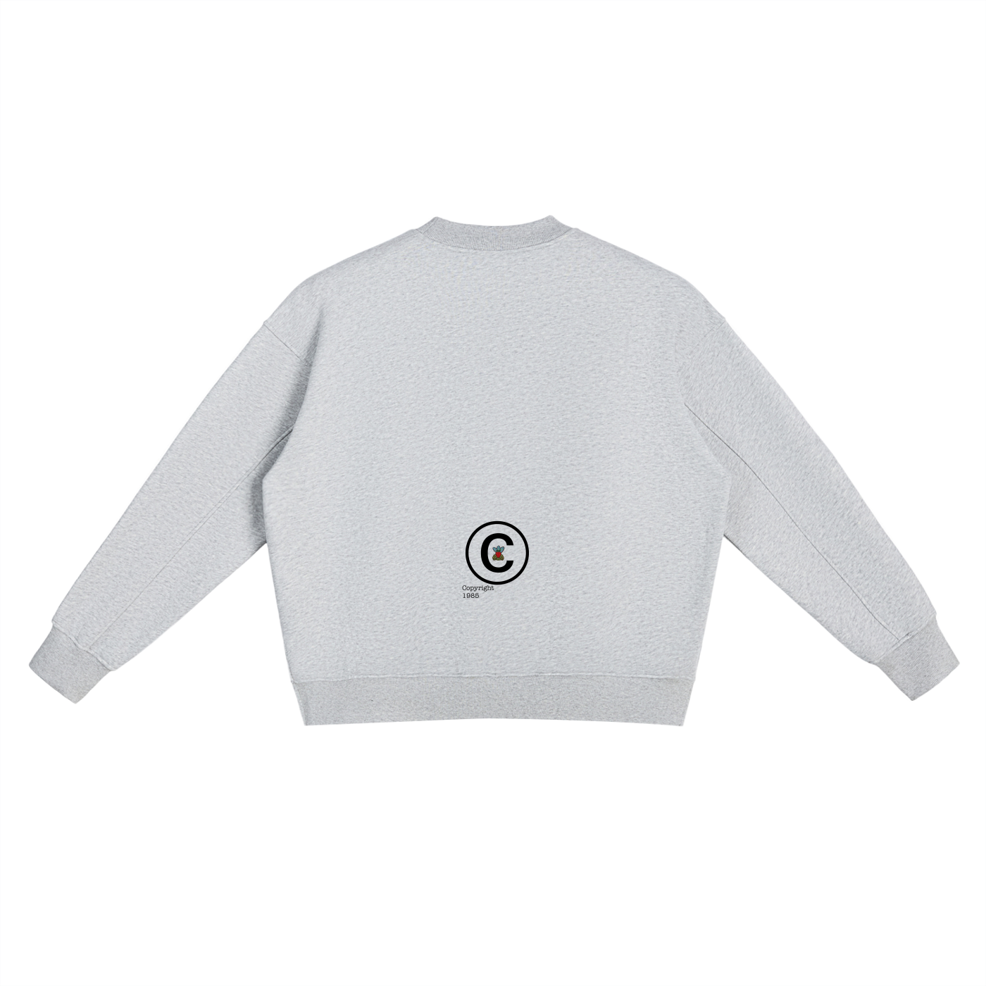 Fleece Side Slit Crewneck Sweatshirt